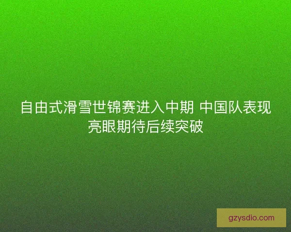 自由式滑雪世锦赛进入中期 中国队表现亮眼期待后续突破 自由式滑雪世锦赛进入中期 中国队表现亮眼期待后续突破